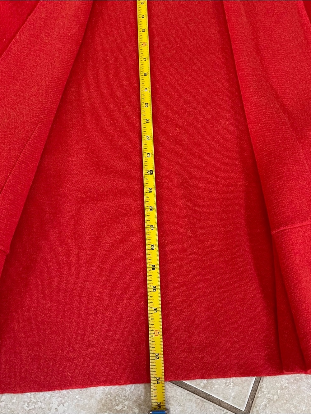 Eileen Fisher Womens Merino Wool Cashmere Long Cardigan Size Small Red Holiday - Picture 6 of 8